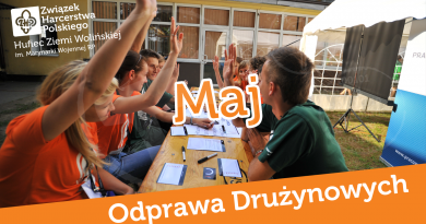 Odprawa drużynowych – maj Odprawa drużynowych – maj